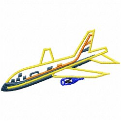 Airplanes Embroidery Design 8